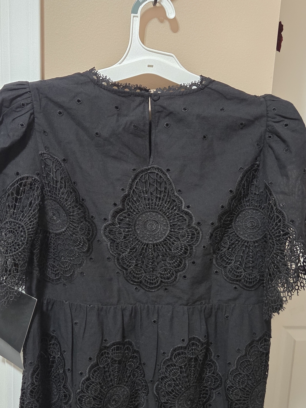 NWT Tuckernuck Black Catalina Lace Midi Dress - Picture 8 of 8